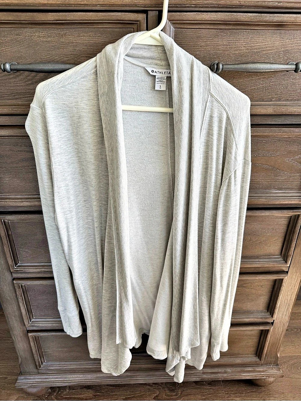 Athleta Open Front Gray Cardigan Like New